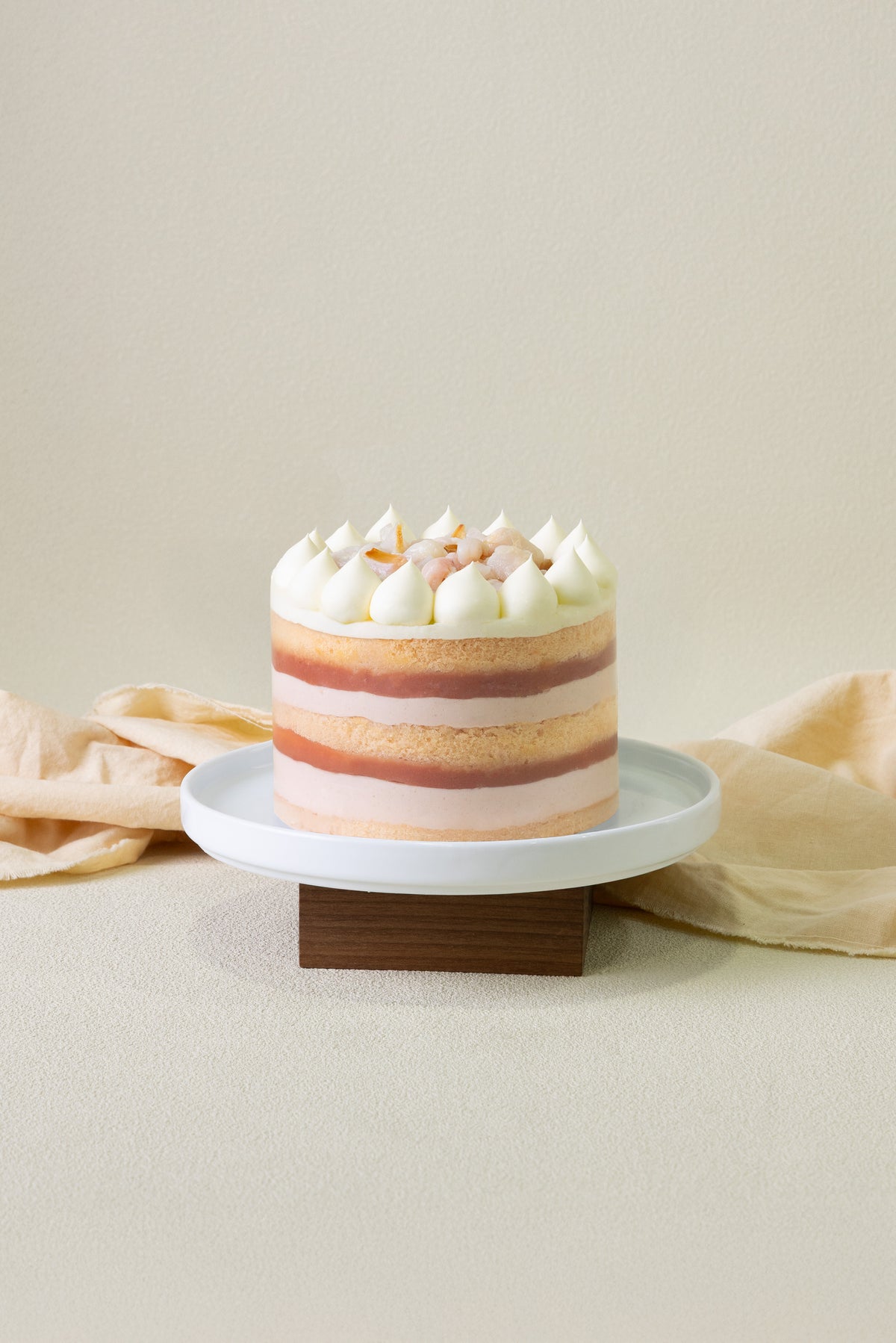 Lychee Guava Victoria Naked Cake