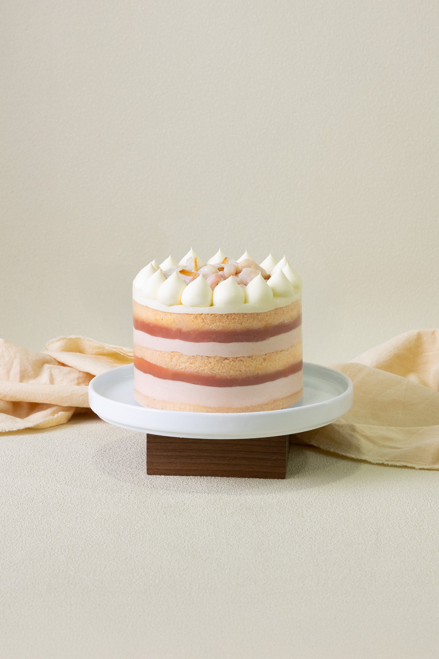 Lychee Guava Victoria Naked Cake