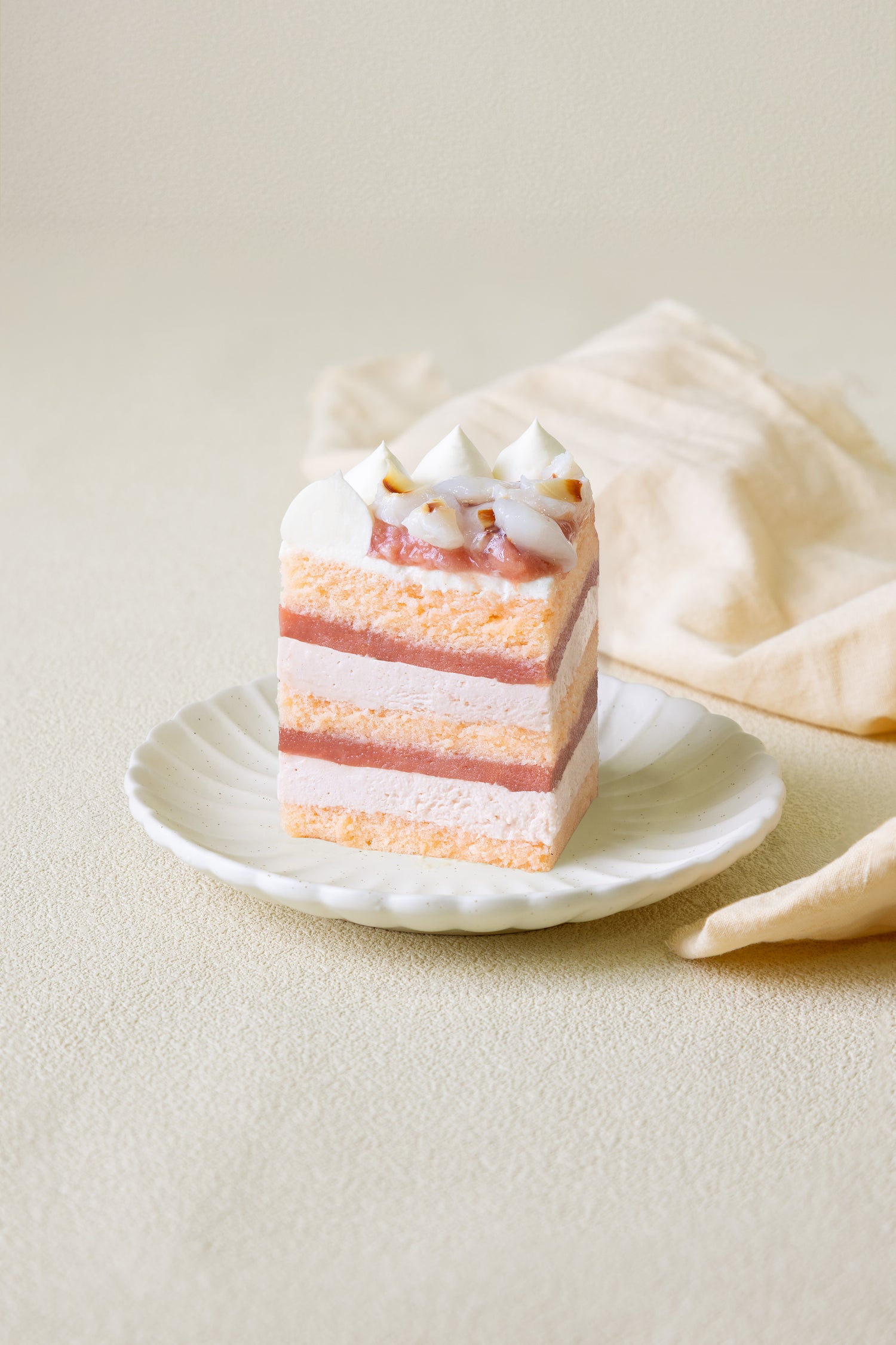 Lychee Guava Victoria Naked Cake