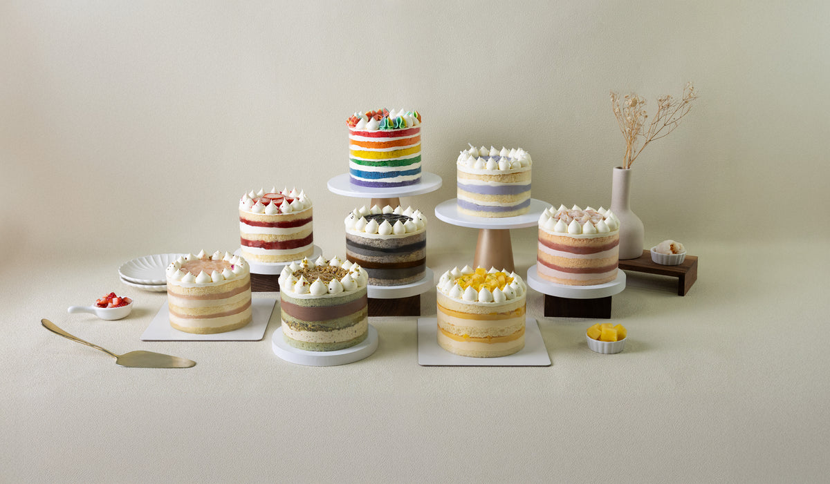 Taro Coconut Victoria Naked Cake
