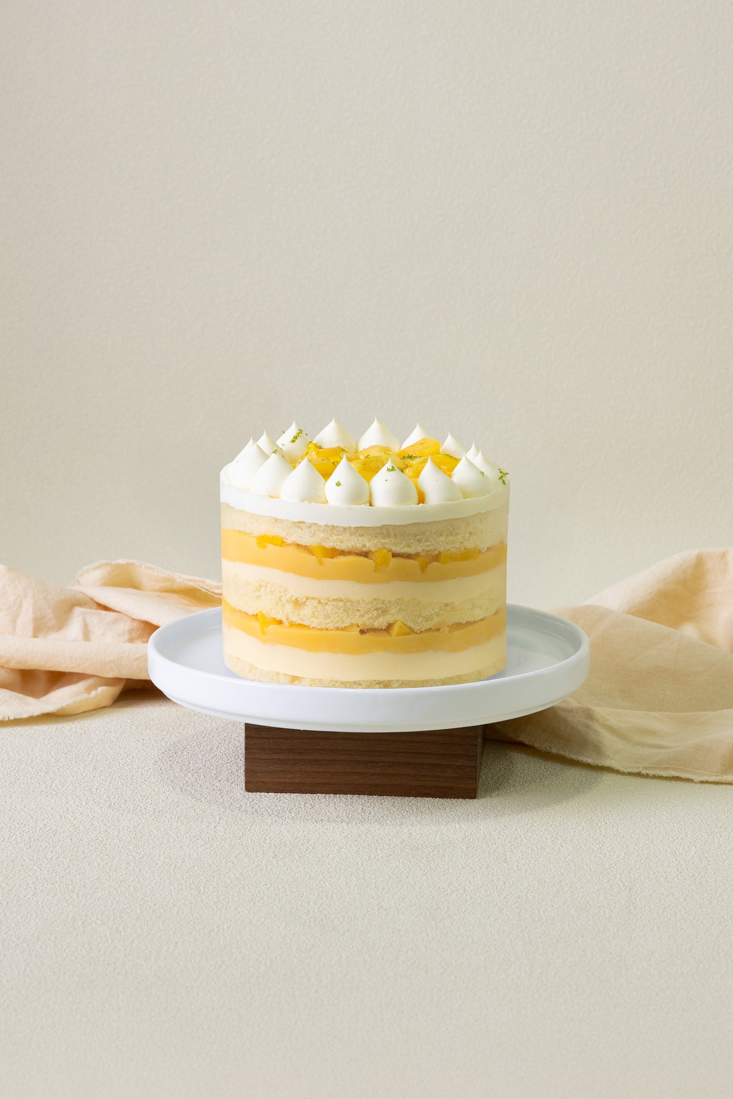 Mango Yuzu Victoria Naked Cake
