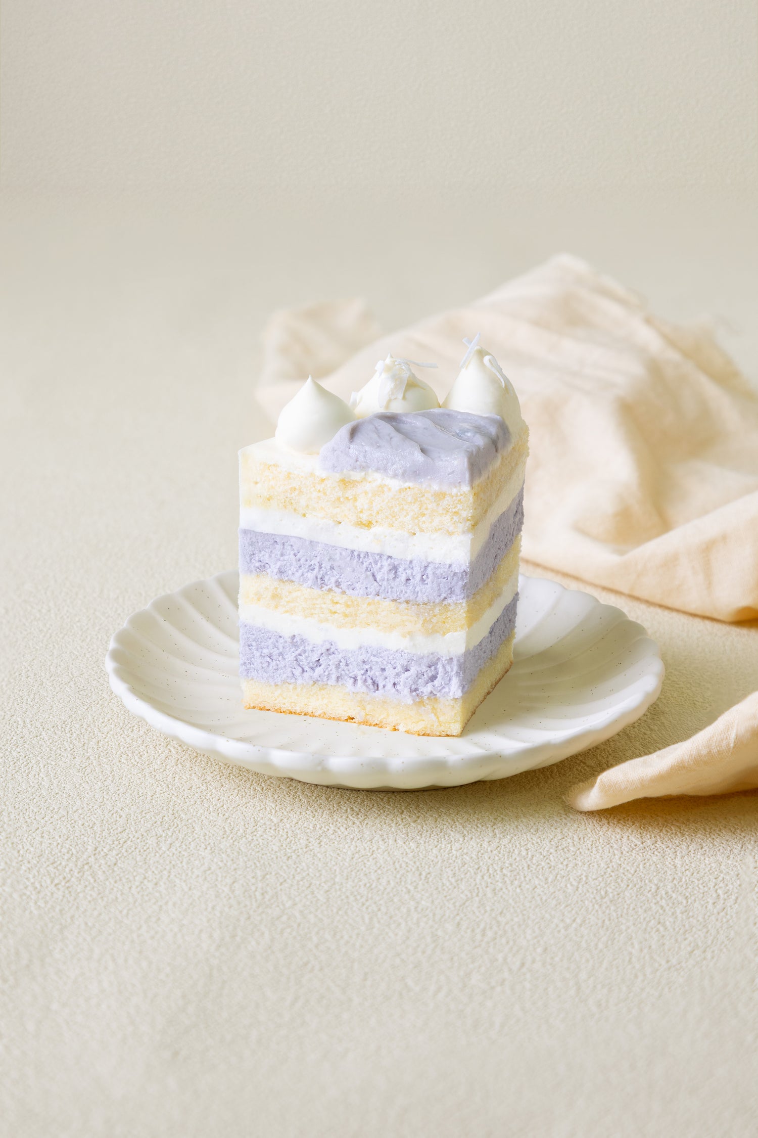Taro Coconut Victoria Naked Cake